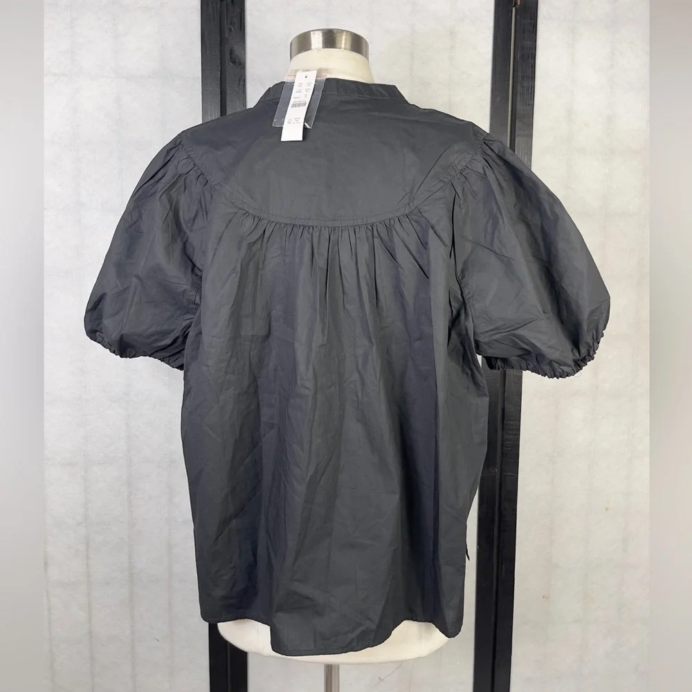 J. Crew Charcoal Button-Up Blouse - Picture 3 of 11